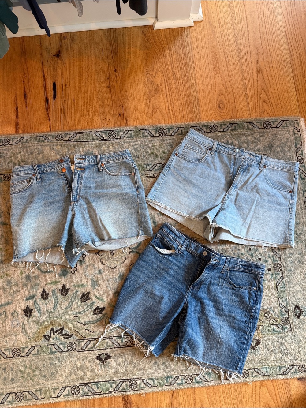 Three pairs size 12 assorted brands shorts